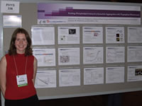 Candace Pfefferkorn, a GPP graduate student presenting her poster at the American Chemical Society Meeting, New Orleans, LA