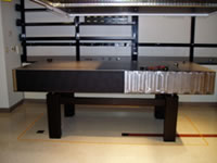 Large empty laser table installed in laser lab