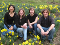 Group photo from Spring 2008 (left-to-right: Jennifer Lee, Candace Pfefferkorn, Amy Grimes, Mark Jackson)