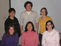 Group photo from Winter 2009 (front-to-back and left-to-right: Candace Pfefferkorn, Jennifer Lee, Heather Lucas, Thai Leong Yap, Mark Jackson, and Amy Grimes)