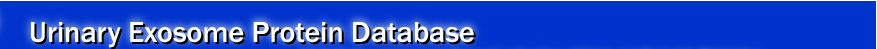 Urinary Exosome Protein Database