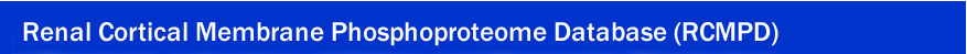 Renal Cortical Membrane Phosphoprotein Database
